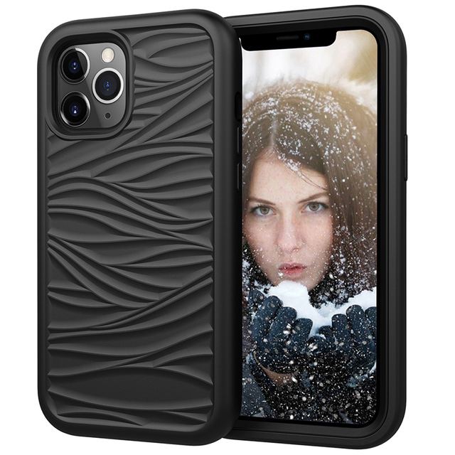 Cheap Sale Online Liquid Silicone Anti Slip Stripes Shockproof Cell Mobile Phone case for iPhone 14 Pro 6.1