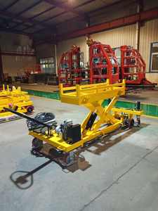 Meja pengangkat <span class=keywords><strong>Dolly</strong></span> roda penggerak elektrik, Trailer kondisi baru kendaraan utilitas AGV dengan kapasitas beban 300kg - Product Image 2