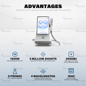 Máquina <span class=keywords><strong>Laser</strong></span> Picosegundo de Fábrica com 5 Ponteiras para Remoção de Tatuagens, <span class=keywords><strong>Laser</strong></span> Pico <span class=keywords><strong>Nd</strong></span> <span class=keywords><strong>Yag</strong></span> para Remoção de Pigmentos com Q-Switch Ativo - Product Image 5