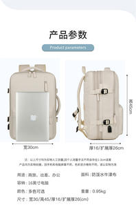 Mode décontracté léger multifonctionnel grande capacité hommes sac à dos étanche anti-rayures tendance tout match sac à dos personnalisé - Product Image 2