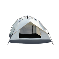 Tente automatique PINJIANOutdoor 3-4 personnes, double 2 personnes, protection solaire et anti-insectes, petite maison intérieure, tente pour adultes et enfants