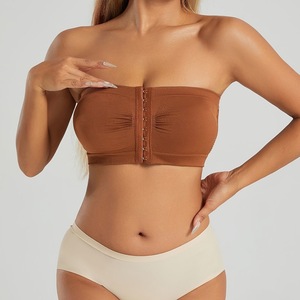 Reggiseno Plus Size da Donna con Chiusura Frontale, Bustier con Effetto Push-Up, Intimo Senza Ferretto, Avvolgente sul Petto, Schiena Scoperta - Product Image 3