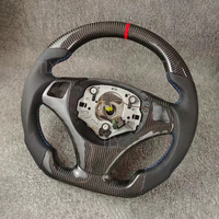 Volant en cuir perforé et fibre de carbone pour BMW Série E E82 E87 E90 E92 E93, amélioration de l'intérieur de la voiture