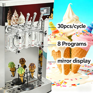 Máquina de Helado Suave YourTime 2+1 con Sabores Mixtos, Bomba de Aire de 30L/h, Máquina de Helado Suave <span class=keywords><strong>McFlurry</strong></span>, Máquina de Yogurt Congelado, Certificación ETL CE - Product Image 4