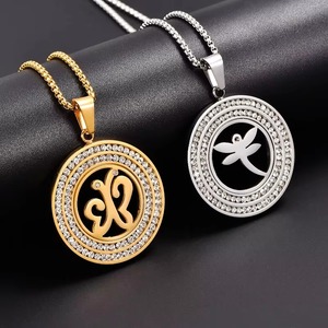 Collar de Acero Inoxidable con Diseño Creativo de Árbol de la Suerte y Mariposa, con Circonitas, Estilo Hip Hop, para Hombre y Mujer, Amuleto de Oración Islámico de Moda - Product Image 1