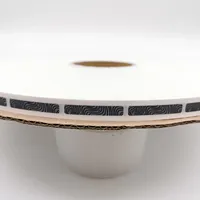 Étiquette de sécurité adhésive personnalisée à gratter, rouleau de 6 mm * 36 mm, PET gris, rayures zébrées
