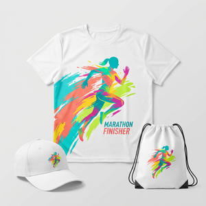 Kit de course de marathon personnalisé à faible MOQ, service de conception gratuit, ensemble de course pour événements sportifs, solution tout-en-un avec <span class=keywords><strong>livraison</strong></span> rapide - Product Image 1