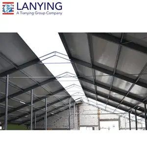 Struktur Baja Prefabrikasi Hangar Industri Modular Pabrik Prefab Logam/Gudang/Bangunan Baja