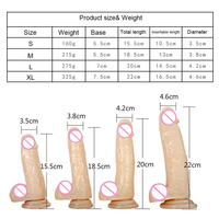 Juguetes Sexuales Realistas para Mujer, Dildo Grande con Fuerte Ventosa, Silicona TPE, Multitamaño, Sensación de Piel Realista, Uso Adulto
