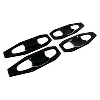 YCSUNZ 4PCS Kits d'inserts de poignées de porte noir brillant pour Toyota Hilux Travo 2026 2015-2025 Accessoires