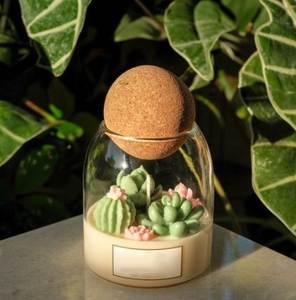 LANJO - Frascos de Vidrio de Borosilicato Transparente de 450 ml/15 oz para Velas de Cera de Soja, Tapas de Corcho de Madera, Resistentes al Calor, Aromatizados, para Navidad y Pascua - Product Image 4