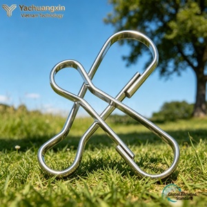 Nindejin 304-ZDK 10pcs/bag 304 Stainless Steel Spring <b>Snap</b> <b>Hook</b> 16mm 20mm 30mm 45mm-60mm Lanyard Zipper Pull Connection <b>Snaps</b> - Product Image 3
