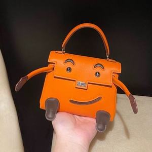 Bolso de mosaico con diseño de muñeca - Bolso bandolera mini de cuero genuino cosido a mano <span class=keywords><strong>Dole</strong></span> Picto personalizado para mujer - Product Image 3