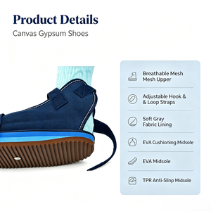 Bota Ortopédica Ajustable <span class=keywords><strong>de</strong></span> Lona Transpirable y Cómoda para <span class=keywords><strong>Fractura</strong></span> <span class=keywords><strong>de</strong></span> <span class=keywords><strong>Pie</strong></span> o Dedo <span class=keywords><strong>del</strong></span> <span class=keywords><strong>Pie</strong></span> - Product Image 4