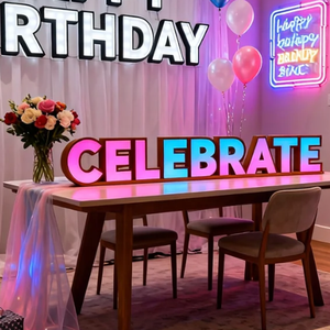 Letrero Publicitario Iluminado LED Personalizado Adecuado para: Bodas, Cumpleaños, Fiestas, Hogar, Taxis, Vehículos - Product Image 2