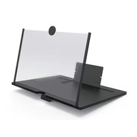 Hot Sales 10 Inch 3d Mobile Phone Screen Magnifier Amplifier Stand Bracket Movie Game Magnifying Folding Phone Desk Holder