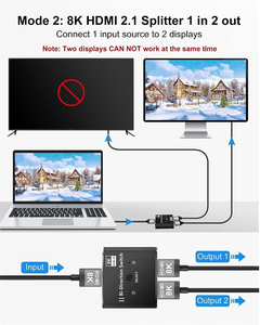 Commutateur <span class=keywords><strong>HDMI</strong></span> <span class=keywords><strong>8K</strong></span> 60HZ, séparateur <span class=keywords><strong>HDMI</strong></span> 4K <span class=keywords><strong>120Hz</strong></span>, commutateur bidirectionnel <span class=keywords><strong>HDMI</strong></span> 2.1, convertisseur audio 2 entrées 1 sortie, 1x2 2x1 pour PS4 PS5 Xbox - Product Image 4