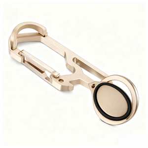 Llavero de titanio personalizado al por mayor, soporte duradero para llaves de coche, mosquetón para exteriores, gancho de resorte, clip, hebilla para mochila - Product Image 2