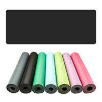 Tapis de yoga en caoutchouc PU antidérapant pour l'extérieur, personnalisé avec logo, imprimé numériquement, écologique, pour le fitness et le Pilates, vente en gros