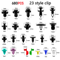 725 pièces voiture attache Clip Kit garde-boue Rivet Clips Auto corps pousser retenue broche Rivet pare-chocs porte garniture panneau retenue réparation