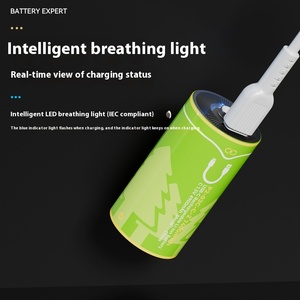 1.5V công suất cao 7400mwh C Kích thước loại C USB sạc <span class=keywords><strong>Lithium</strong></span> <span class=keywords><strong>Ion</strong></span> <span class=keywords><strong>Battery</strong></span> Pack Máy nước nóng tắm Rocking Chair đèn pin - Product Image 3