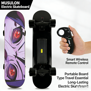 Patineta Eléctrica MUSULON de Cuatro Ruedas, Doble Rocker, Control Remoto, Doble Kick-Tail, Motor Dual, 40 km/h, 80 cm, Dispositivo de Movilidad S - Product Image 4