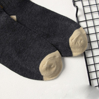 Chaussettes mi-mollet pour homme, sport et décontractées, tricotées, respirantes, anti-bactériennes, polyester/coton, absorbant la transpiration, tendance, automne-hiver
