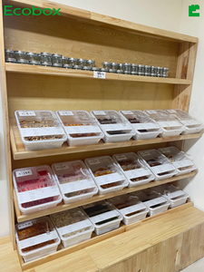 ECOBOX Contenedores con pala para pistachos, dulces, especias, semillas, alimentos secos, granos y frutos secos a granel, en venta - Product Image 6