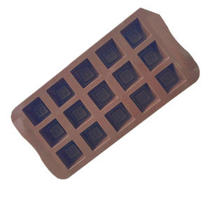 แม่พิมพ์ช็อคโกแลตซิลิโคน15ช่องทรงสี่เหลี่ยมเครื่องมือเค้กสำหรับทำช็อคโกแลต - Product Image 3