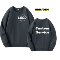 Sweat-shirts en coton doux de qualité supérieure pour l'automne 2026, 330 GSM, pull pour homme, design brodé, vêtements décontractés de haute qualité, logo personnalisé, coupe ajustée