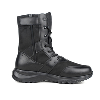 Bottes tactiques respirantes en toile, légères, avec semelle EVA amortissante, pour la randonnée en extérieur, avec fermeture éclair