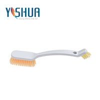 Brosse à poêle à long manche, poils doux anti-rayures, brosse à vaisselle de cuisine résistante à la chaleur, brosse pour poêle antiadhésive, poêle en fonte