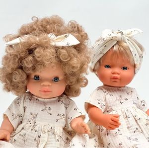 <span class=keywords><strong>Minikane</strong></span> 34 cm robes de poupée en mousseline de coton avec impression 13 pouces poupée branches mignonnes robes en mousseline vanille - Product Image 3