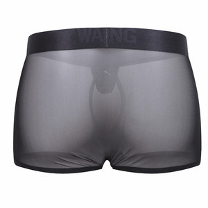 <span class=keywords><strong>Slip</strong></span> boxer da <span class=keywords><strong>uomo</strong></span> in pelle PU con rete <span class=keywords><strong>trasparente</strong></span> e tasca per pene, divertenti e sexy - Product Image 2