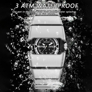 Reloj de Cuarzo Luminoso para Hombre Sanda 9503, Reloj de Pulsera con Correa de Armadura Multisección Resistente al Agua - Product Image 4