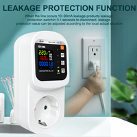 Prise intelligente JIUJI TUYA WiFi avec protection contre les fuites, enregistreur de consommation, protection contre les surtensions et les surcharges, contrôle à distance pour la maison