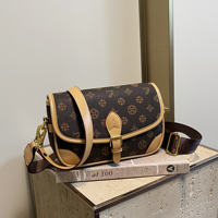 Sac carré rétro de style français JINZE3009, sac à main bandoulière de créateur, sac minimaliste à sangle unique