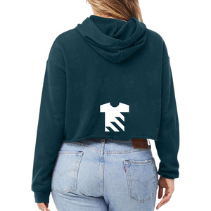 Nouveau Hoodie Femme en Molleton Bouclette 280 GSM avec Cordon de Serrage, Broderie Personnalisée de Haute Qualité, Coupe Ample et Ourlet Brut, Modèle Court - Product Image 4