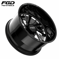 Jantes forgées monobloc en alliage d'aluminium à déport profond 20x10-26x16 polies 8 trous ajustement universel personnalisable