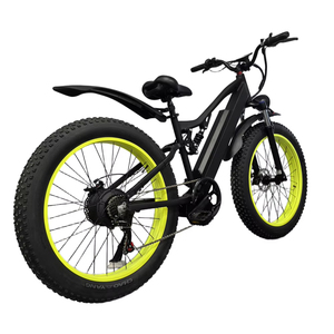 Vélo électrique sport à double suspension avec pneus neige 26*4, cadre en alliage d'aluminium, batterie lithium 48V 15AH, moteur sans balais et freins à disque - Product Image 3