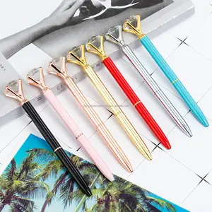 Luxe Trendy Producten 2023 Nieuwkomers Groothandel Multicolor Diamant Balpen Gel Pen Pen Met Aangepaste Logo Voor Meisjes Vakantie