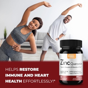 Cápsulas de Quercetina y Zinc de Alta Calidad, 120 Cápsulas, Apoyo Antioxidante e Inmunitario para Hombres y Mujeres, Suplemento de Zinc y Quercetina - Product Image 4