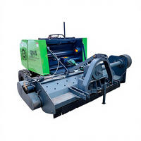 Presse à balles carrées pour fourrage entièrement automatique de Chine avec broyage et ramassage du foin, presse à balles pour paille de riz reliée au tracteur (garantie 1 an)