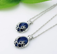 Nouveau bijoux de film the Vampire Diaries pendentif bleu pierre précieuse Katherine collier pour les femmes