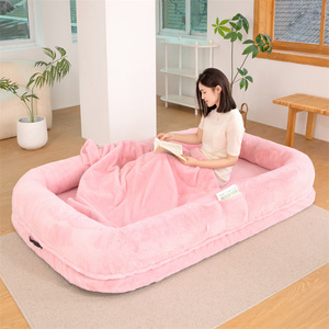 <span class=keywords><strong>Sofa</strong></span> tempat tidur kain lepas pasang, dapat dicuci, ukuran ekstra besar untuk anjing raksasa dan orang yang malas, bentuk persegi panjang. - Product Image 1