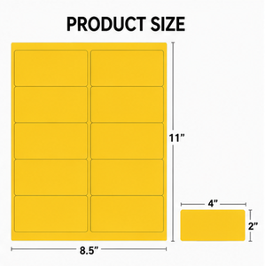73gsm Fluorescent <b>Orange</b> Office Classification Adhesive Label Sheets Jam Free Printable Shipping Sticker - Product Image 1