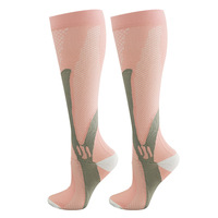 Chaussettes de pression de sport personnalisées pour adultes, cyclisme, mollets, chaussettes de football au-dessus du genou