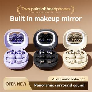Nouveaux écouteurs doubles 2-en-1 M165 pour couples, avec clip de sommeil, étanches IPX5, miroir, moule privé, matériau PCABS - Product Image 1