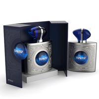 Flacons de parfum arabes vides de luxe élégants et personnalisés de 30 ml, 50 ml, 100 ml avec boîte