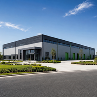 Almacén Prefabricado de Acero de Dos Pisos con Certificación CE de Zhongwei, 1000 m², Kits de Construcción Metálica de Bajo Costo